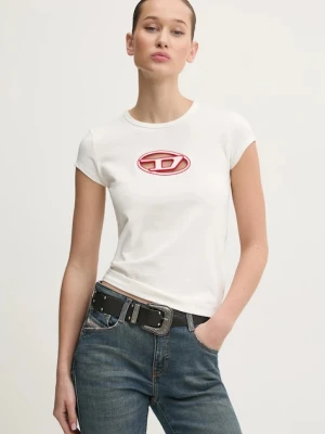 Diesel t-shirt T-ANGIE damski kolor beżowy A06268.0AFAA