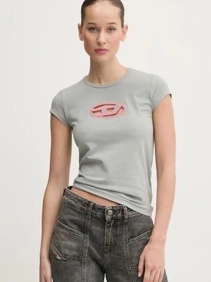 Diesel t-shirt T-ANGIE damski kolor szary A06268.0AFAA