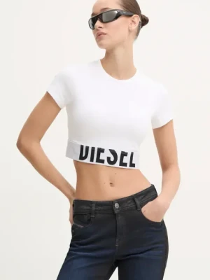 Diesel t-shirt UFSB-COTTON-RACE-BRALETTE damski kolor biały A14593.0HMAU