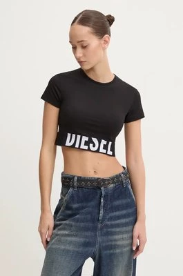 Diesel t-shirt UFSB-COTTON-RACE-BRALETTE damski kolor czarny A14593.0HMAU