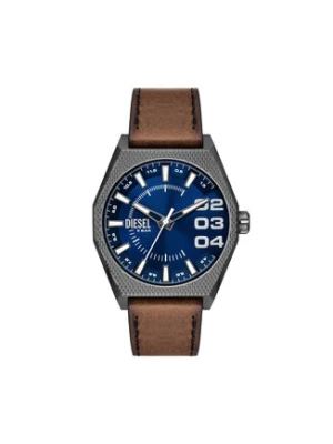 Diesel Zegarek Double Scraper DZ2189 Brązowy