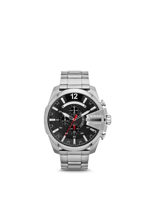 Diesel Zegarek mega chief srebrny