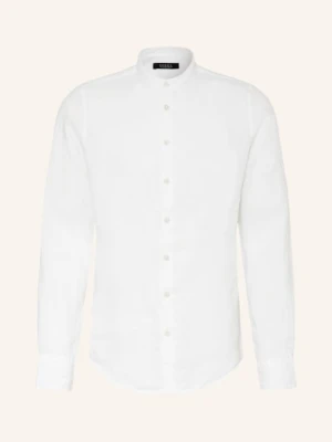Digel Koszula Lniana Koen Slim Fit Z Stójką weiss