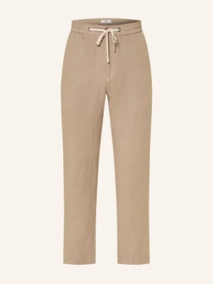 Digel Move Spodnie Do Garnituru Benny W Stylu Dresowym, O Kroju Modern Fit, Wykonane Z Lnu beige
