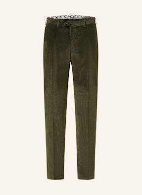 Digel Move Spodnie Garniturowe Apollo Slim Fit Ze Sztruksu gruen