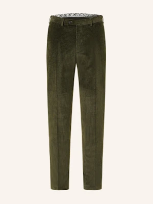 Digel Move Spodnie Garniturowe Apollo Slim Fit Ze Sztruksu gruen