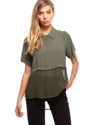 Dioxide Bluzka w kolorze zielonym rozmiar: L