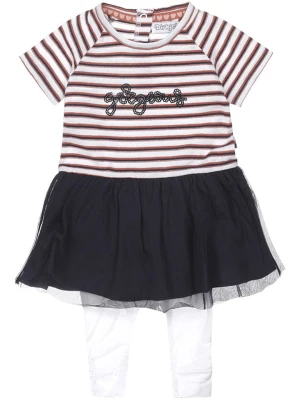 Dirkje 2-częściowy zestaw w kolorze białym rozmiar: 74