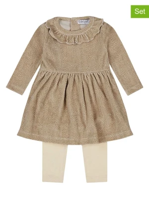 Dirkje 2-częściowy zestaw w kolorze jasnobrązowo-kremowym rozmiar: 104
