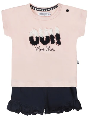 Dirkje 2-częściowy zestaw w kolorze jasnoróżowo-czarnym rozmiar: 68