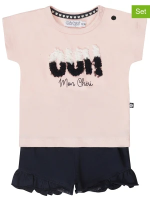 Dirkje 2-częściowy zestaw w kolorze jasnoróżowo-czarnym rozmiar: 68