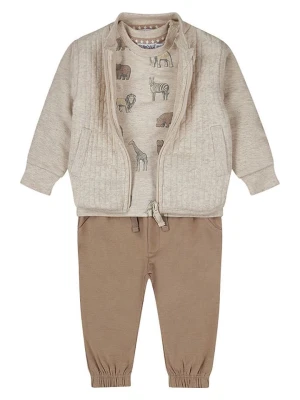 Dirkje 3-częściowy zestaw w kolorze beżowo-jasnobrązowym rozmiar: 104