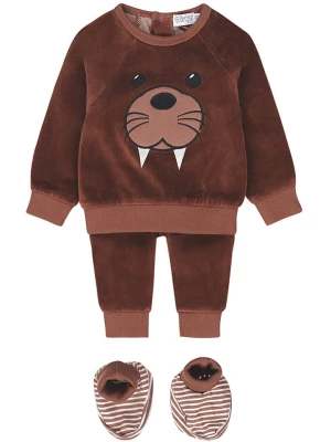 Dirkje 3-częściowy zestaw w kolorze jasnobrązowym rozmiar: 62