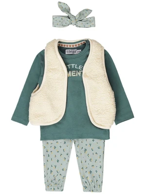 Dirkje 3-częściowy zestaw w kolorze kremowo-zielonym rozmiar: 80