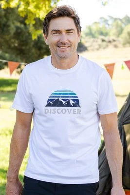 Discover męska koszulka bawełniana - White Mountain Warehouse