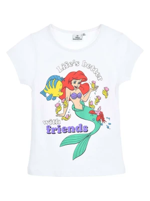 Disney Arielle Koszulka "Ariel" w kolorze białym ze wzorem rozmiar: 98
