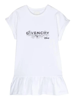 Disney Biała Sukienka z Bawełny Givenchy