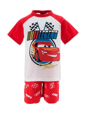 Disney Cars Piżama "Auta" w kolorze biało-czerwonym rozmiar: 98