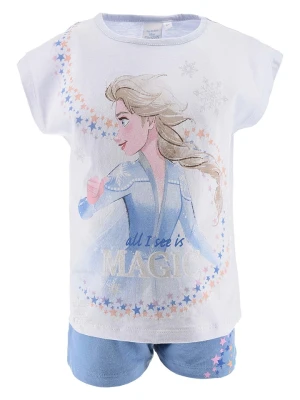 Disney Frozen 2-częściowy zestaw "Kraina Lodu" w kolorze biało-błękitnym rozmiar: 104