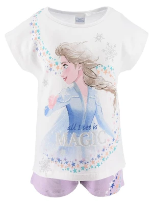 Disney Frozen 2-częściowy zestaw "Kraina Lodu" w kolorze biało-fioletowym rozmiar: 110