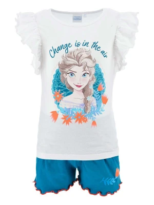 Disney Frozen 2-częściowy zestaw "Kraina Lodu" w kolorze biało-niebieskim rozmiar: 104