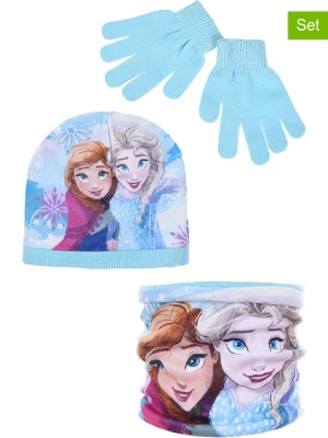 Disney Frozen 3-częściowy zestaw "Kraina Lodu" w kolorze błękitnym rozmiar: 52 cm