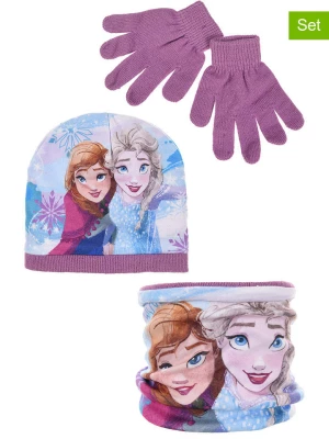 Disney Frozen 3-częściowy zestaw "Kraina Lodu" w kolorze fioletowym rozmiar: 52 cm