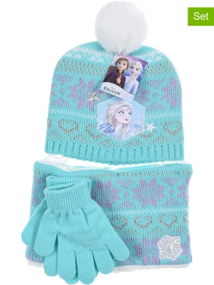 Disney Frozen 3-częściowy zestaw "Kraina Lodu" w kolorze turkusowym rozmiar: 52 cm