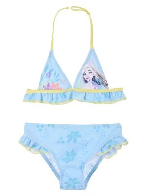 Disney Frozen Bikini "Kraina Lodu" w kolorze błękitnym rozmiar: 104