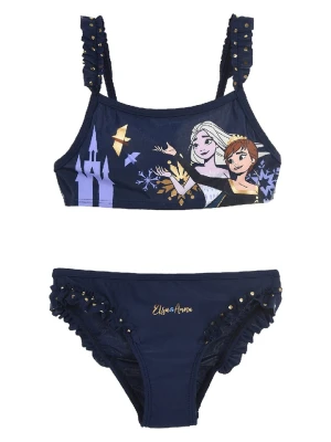 Disney Frozen Bikini "Kraina Lodu" w kolorze granatowym rozmiar: 128