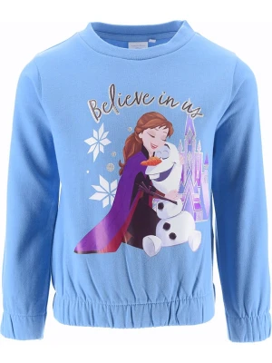 Disney Frozen Bluza "Kraina Lodu" w kolorze błękitnym rozmiar: 128