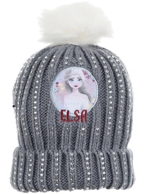 Disney Frozen Czapka "Kraina Lodu" w kolorze szarym rozmiar: 52 cm