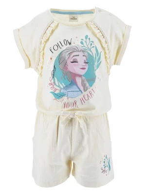 Disney Frozen Kombinezon "Kraina Lodu" w kolorze kremowym rozmiar: 128