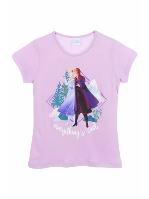 Disney Frozen Koszulka "Kraina Lodu" w kolorze fioletowym rozmiar: 128