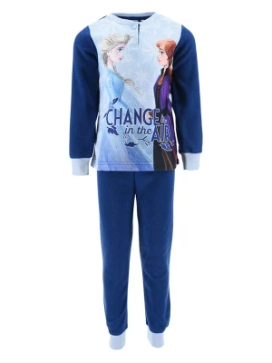 Disney Frozen Piżama "Kraina Lodu" w kolorze granatowym rozmiar: 98
