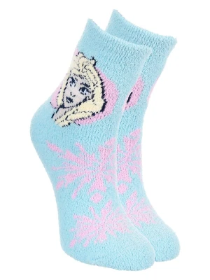 Disney Frozen Skarpety "Kraina Lodu" w kolorze błękitnym rozmiar: 23-26