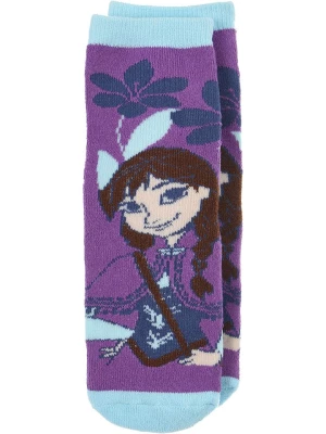 Disney Frozen Skarpety "Kraina Lodu" w kolorze fioletowym rozmiar: 31-34