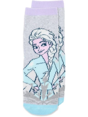 Disney Frozen Skarpety "Kraina Lodu" w kolorze szarym rozmiar: 23-26