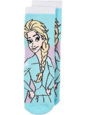 Disney Frozen Skarpety "Kraina Lodu" w kolorze turkusowym rozmiar: 23-26