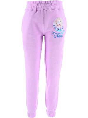 Disney Frozen Spodnie dresowe "Kraina Lodu" w kolorze fioletowym rozmiar: 104