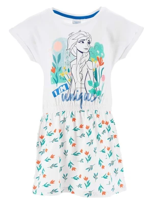 Disney Frozen Sukienka "Kraina Lodu" w kolorze białym rozmiar: 104