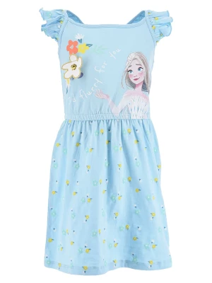 Disney Frozen Sukienka "Kraina lodu" w kolorze błękitnym rozmiar: 128