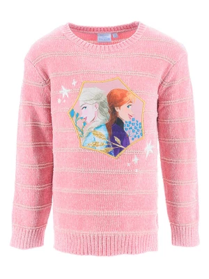 Disney Frozen Sweter "Kraina Lodu" w kolorze jasnoróżowym rozmiar: 104