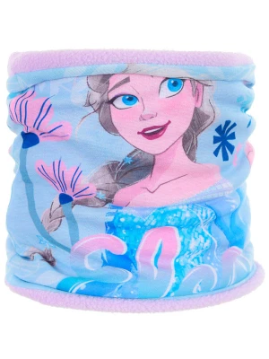 Disney Frozen Szal-koło "Kraina Lodu" w kolorze błękitno-jasnoróżowym - 58 x 26 cm rozmiar: onesize