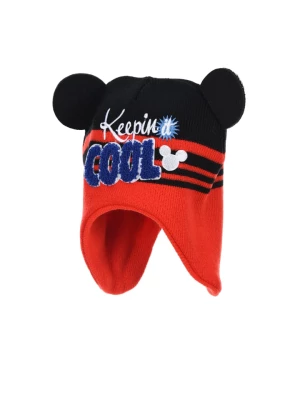 Disney Mickey Mouse Czapka "Myszka Miki" w kolorze czarno-czerwonym rozmiar: 54 cm