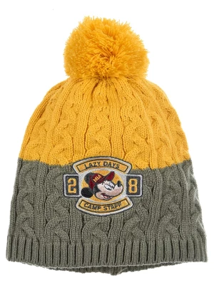 Disney Mickey Mouse Czapka "Myszka Miki" w kolorze oliwkowo-żółtym rozmiar: 52 cm