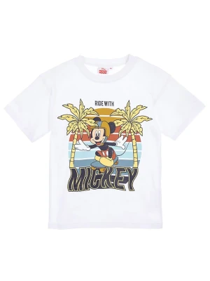 Disney Mickey Mouse Koszulka w kolorze białym ze wzorem rozmiar: 98
