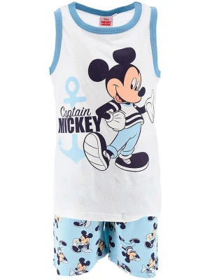 Disney Mickey Mouse Piżama "Miki" w kolorze błękitno-białym rozmiar: 98
