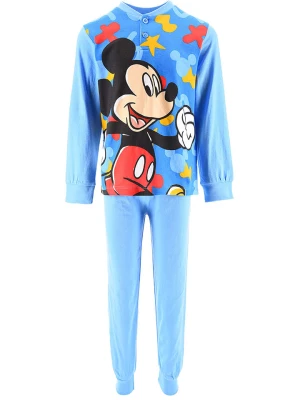 Disney Mickey Mouse Piżama "Myszka Miki" w kolorze błękitnym rozmiar: 128