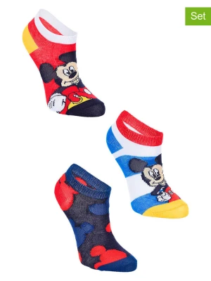 Disney Mickey Mouse Skarpety (3 pary) "Myszka Miki" ze wzorem rozmiar: 23-26